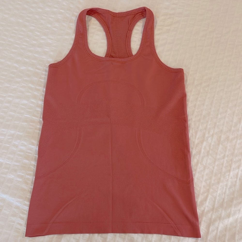 Lululemon women’s swiftly tank Terra cotta size 8